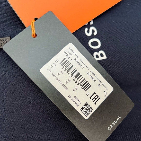 HUGO BOSS Comfort Stretch Logo Front Tee, New with Tags, men’s Medium - Picture 3 of 7